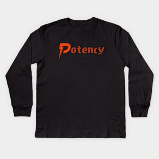 Potency | You Are Great | Aesthetic Typography Kids Long Sleeve T-Shirt